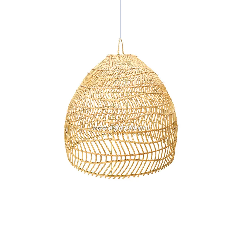 Rattan Hanging Lamp Decorative, Natural Rattan Lamp Shade for Living Room, Home Decoration