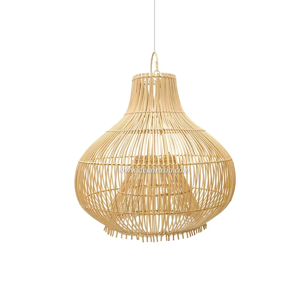 Stylish Rattan Hanging Lamp Modern Simple Luxury Customizable Color Design Dimmable Home Decorative Pendant Light for Living